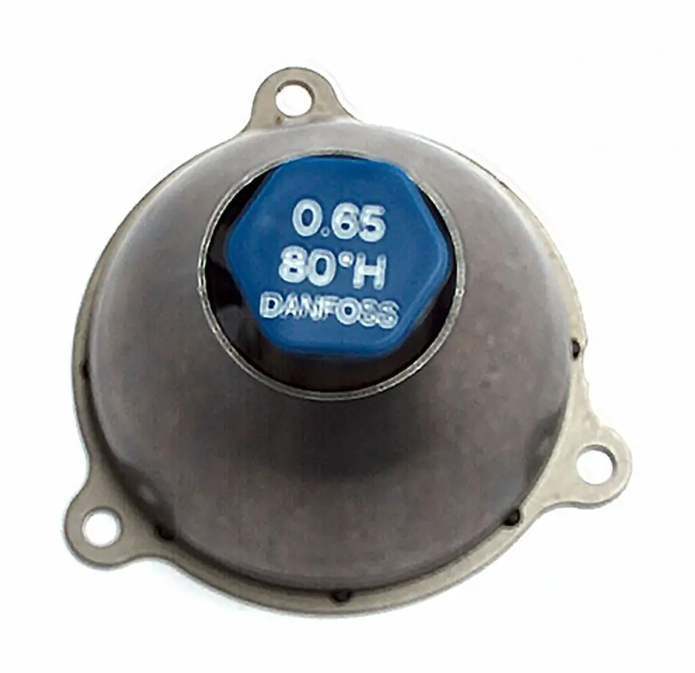 Danfoss Temperaturregelgerät für Heizungsanwendungen, mit einer grauen Metalloberfläche und einem blauen Einstellknopf, geeignet für Daikin Systeme.